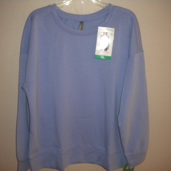 Mondetta Women's Size XL Jacaranda Scuba Crewneck Sweatshirt NWT - Picture 2 of 6